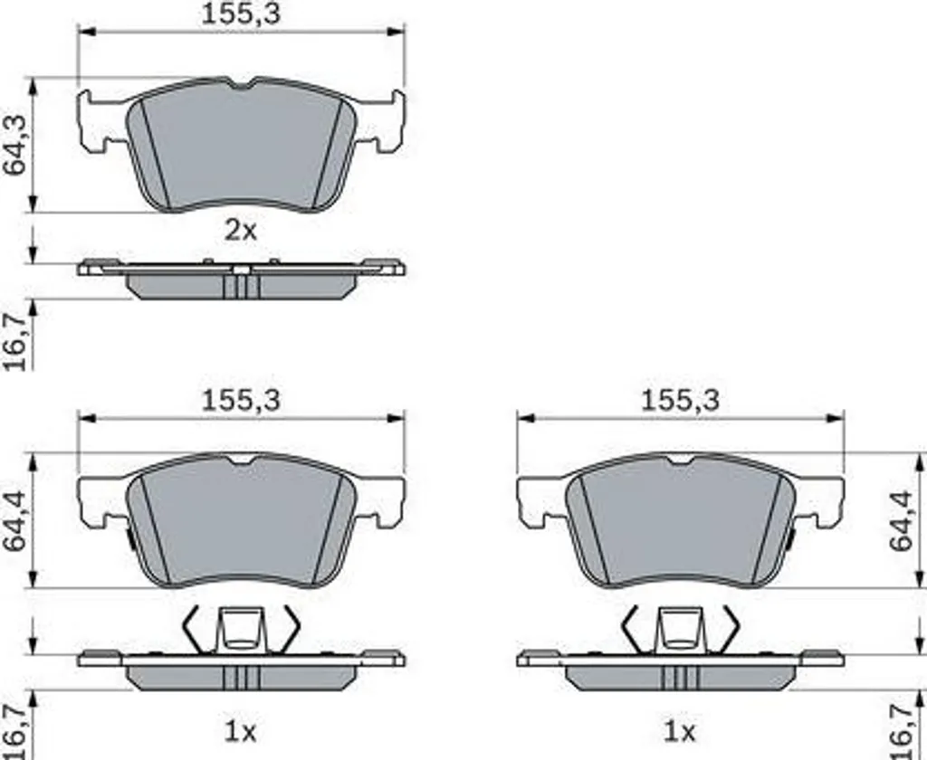 Plaquettes de Frein pour Ford Focus et Kuga Performance Toute Saison