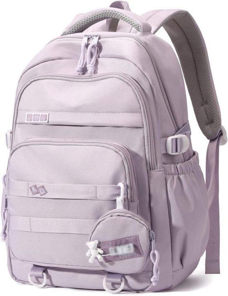 Schulranzen Nylon-Tas 15,6 Zoll, wasserdicht, paars