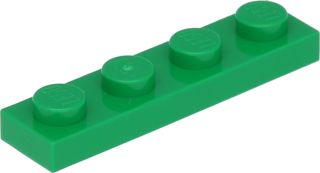 Lego 1x4 Platte 3710 - 250 Stück Grün