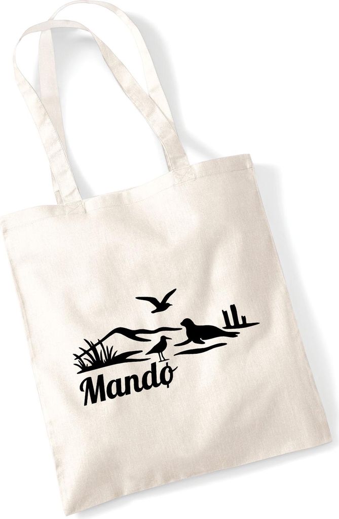 Huuraa Jutebeutel Mandø Dänemark 10 Liter Natural Baumwolle Tasche Geschenkidee