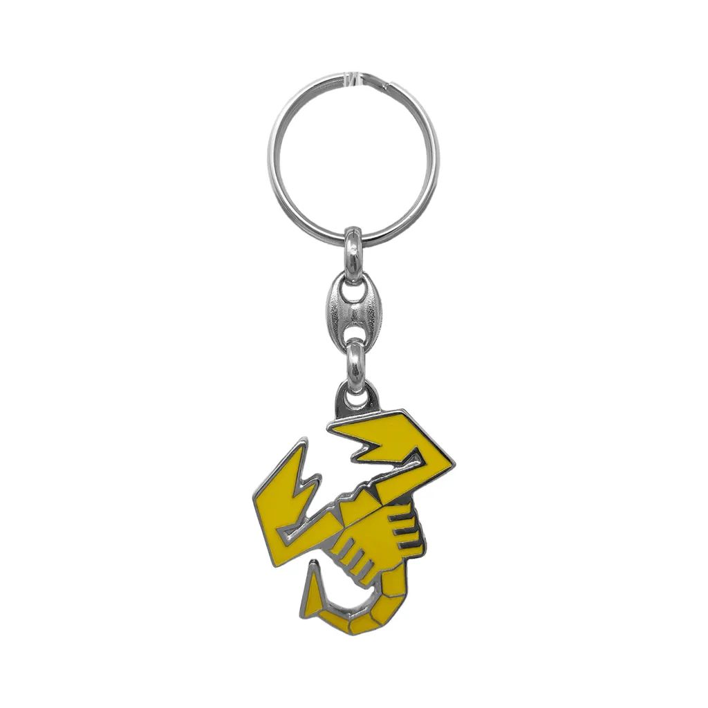 Il Portachiavi dello Scorpione: Giallo Abarth Ufficiale in Metallo