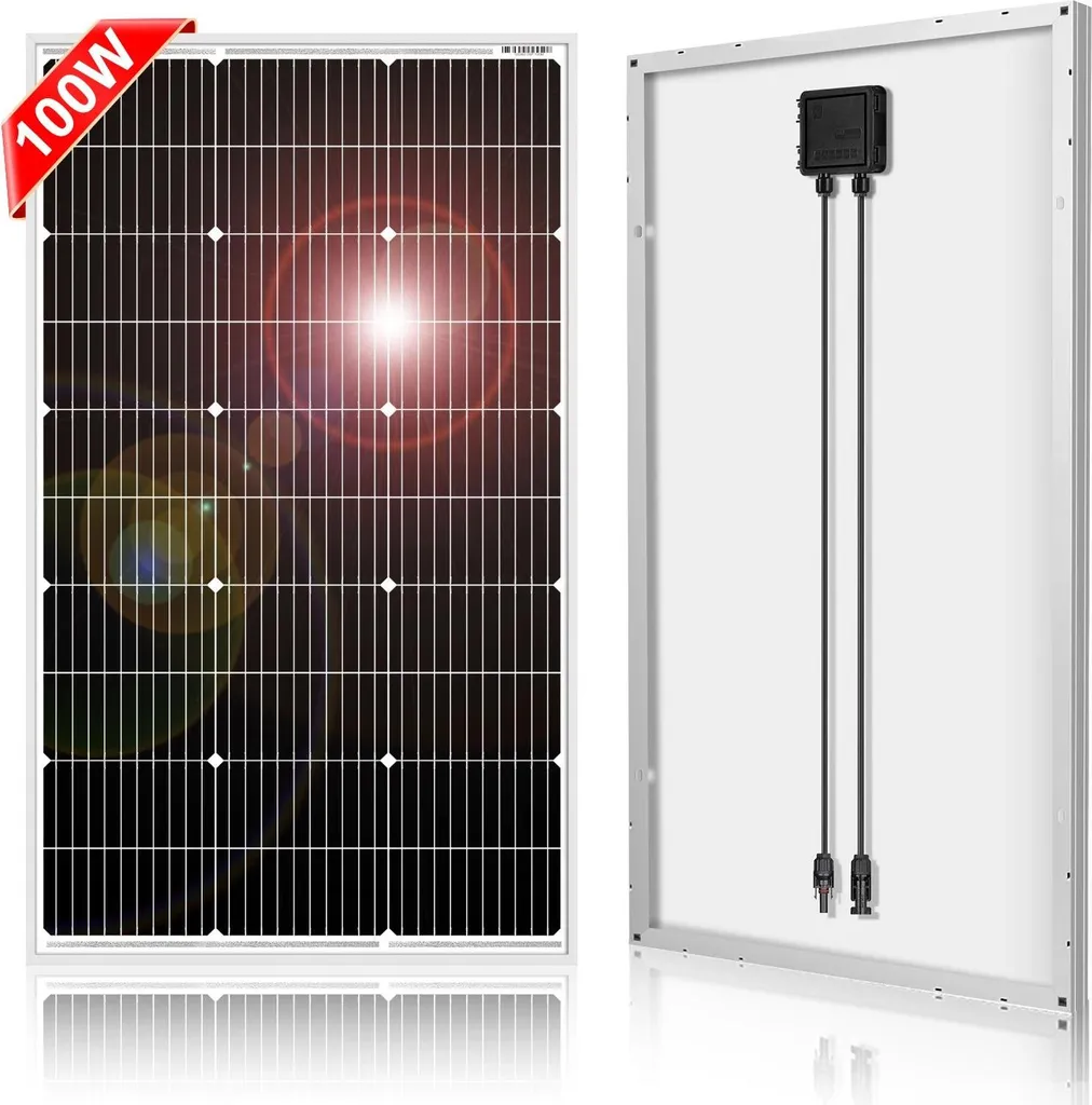 Vivi Off-Grid: Pannello Solare 100W 18V Impermeabile per la tua Libertà