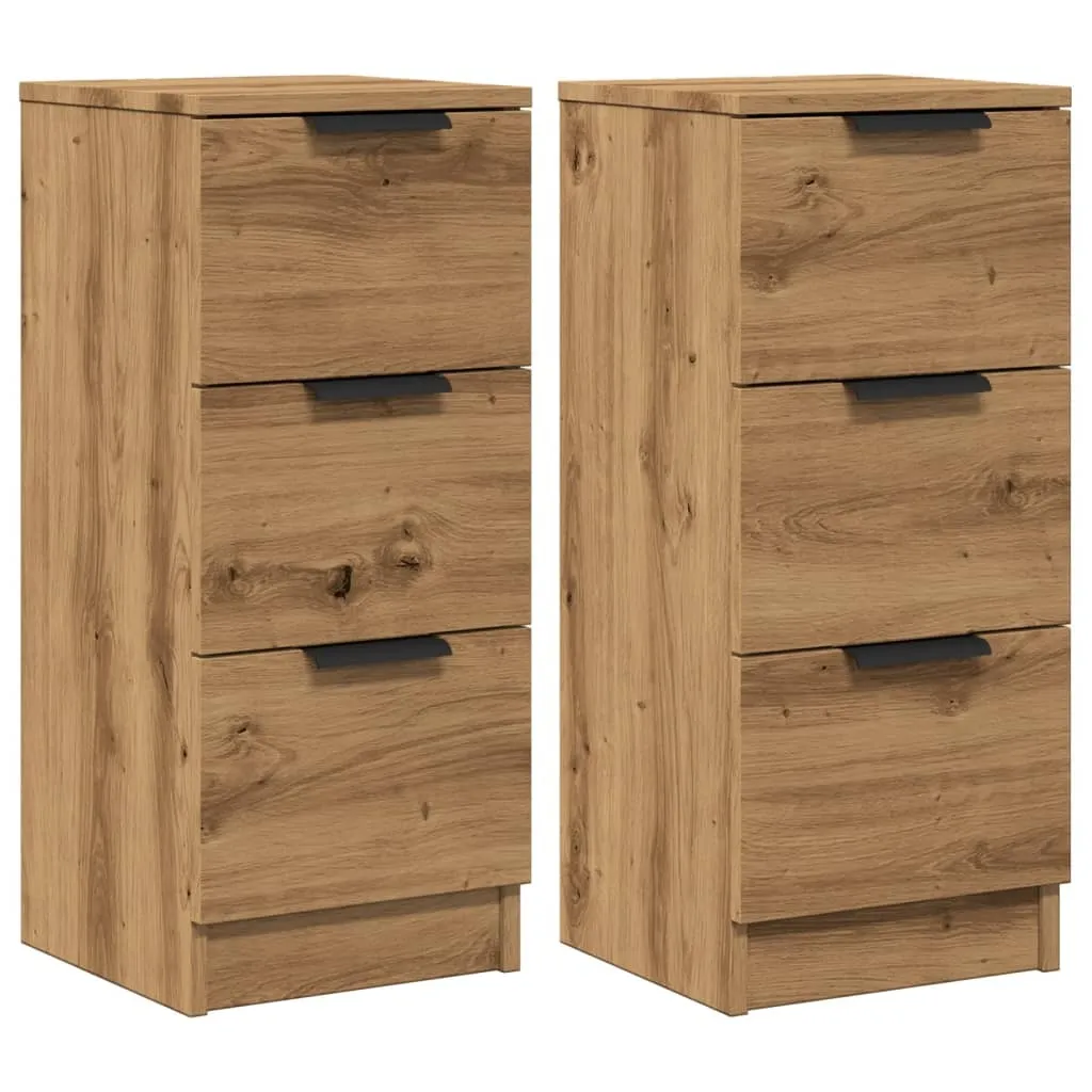 Credenze SYFAX™ Rovere Artigianale 30x30x70 cm | Design Multistrato
