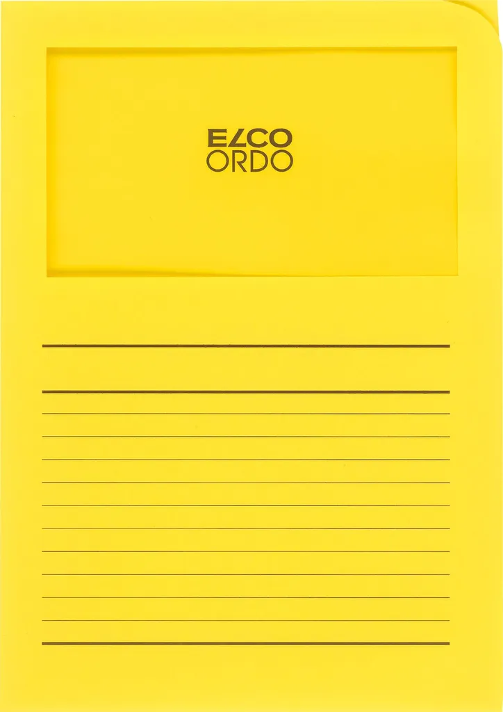 Elco Ordo Classico 29489.72 Giallo 120g - 100 Cartelle con Finestra