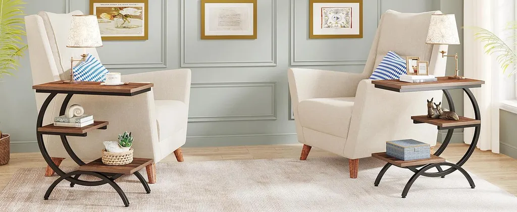 Table basse en forme de C pour gagner de la place dans un petit salon - 8