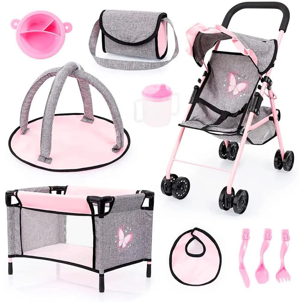Bayer Design 21533AB Ensemble de poussettes avec lit de Image du produit 