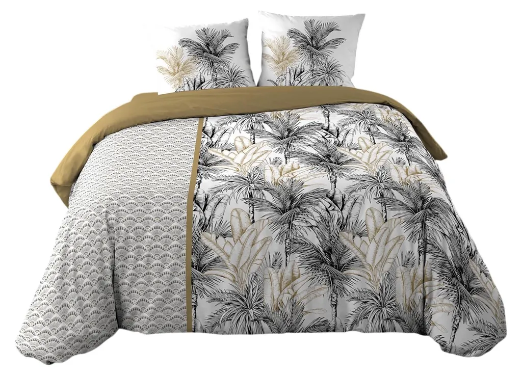 Parure de lit 2 personnes Palmera pour une chambre style jungle