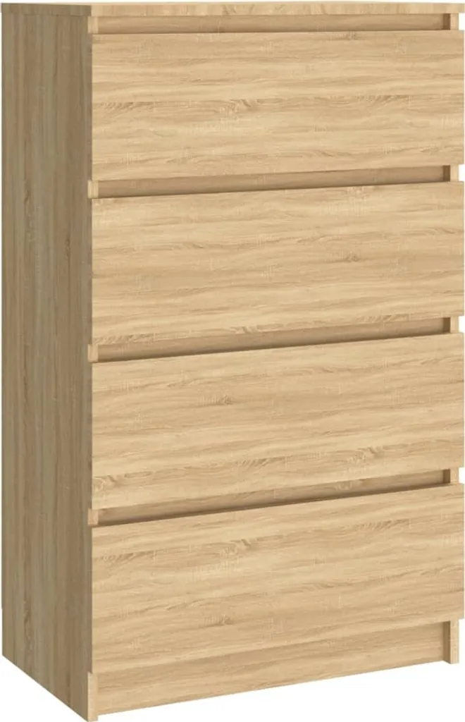 Maison Exclusive - Credenza Sonoma-Rovere 60x35x98,5 cm Materiale ligneo - 2