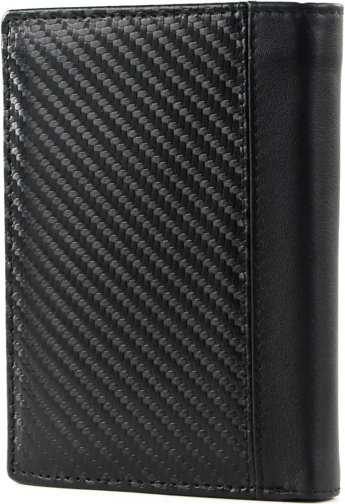 Porte-monnaie homme Bugatti en cuir noir - Modèle Comet format vertical