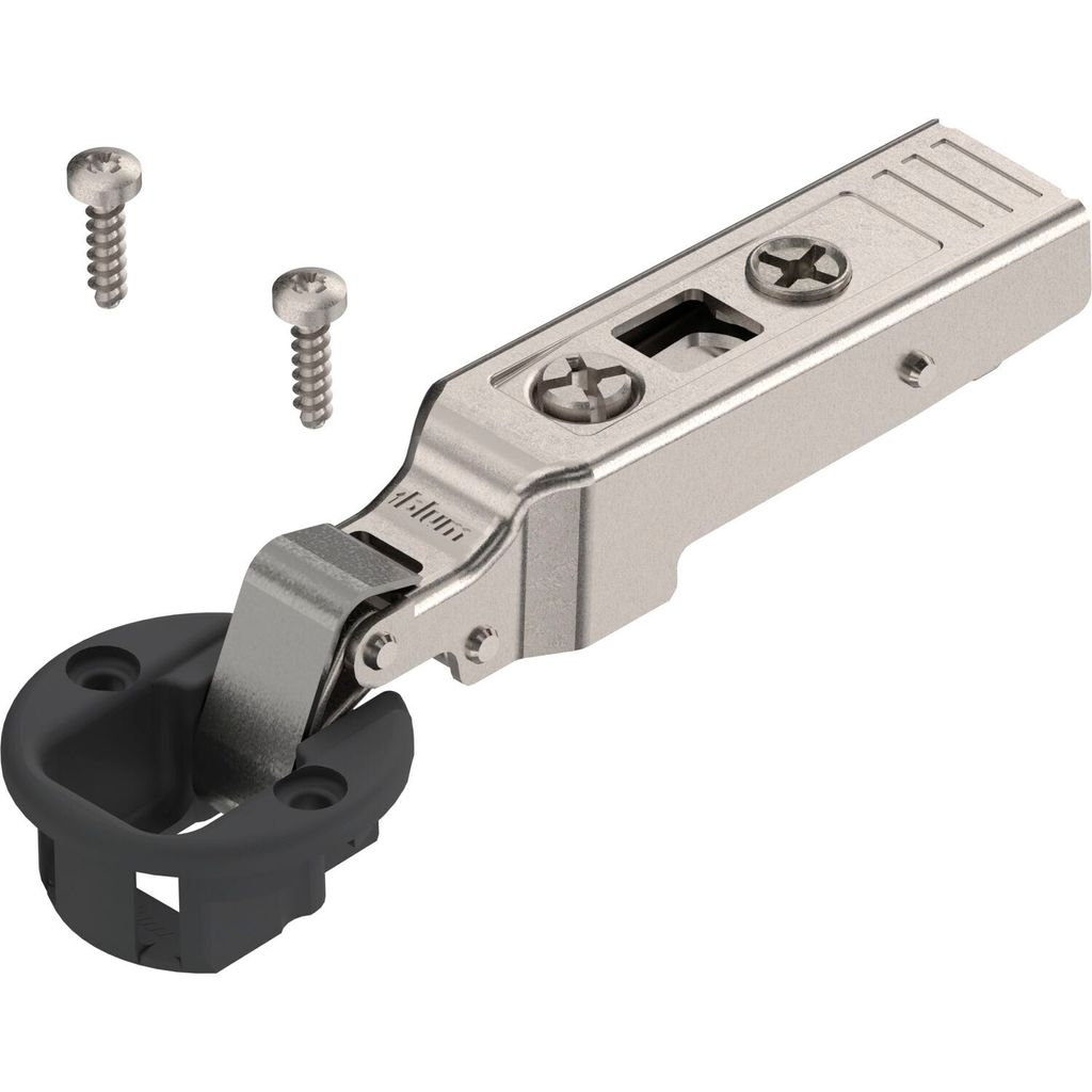BLUM CLIP scharnier voor glazen deuren, 94°, recht, met Productafbeelding 