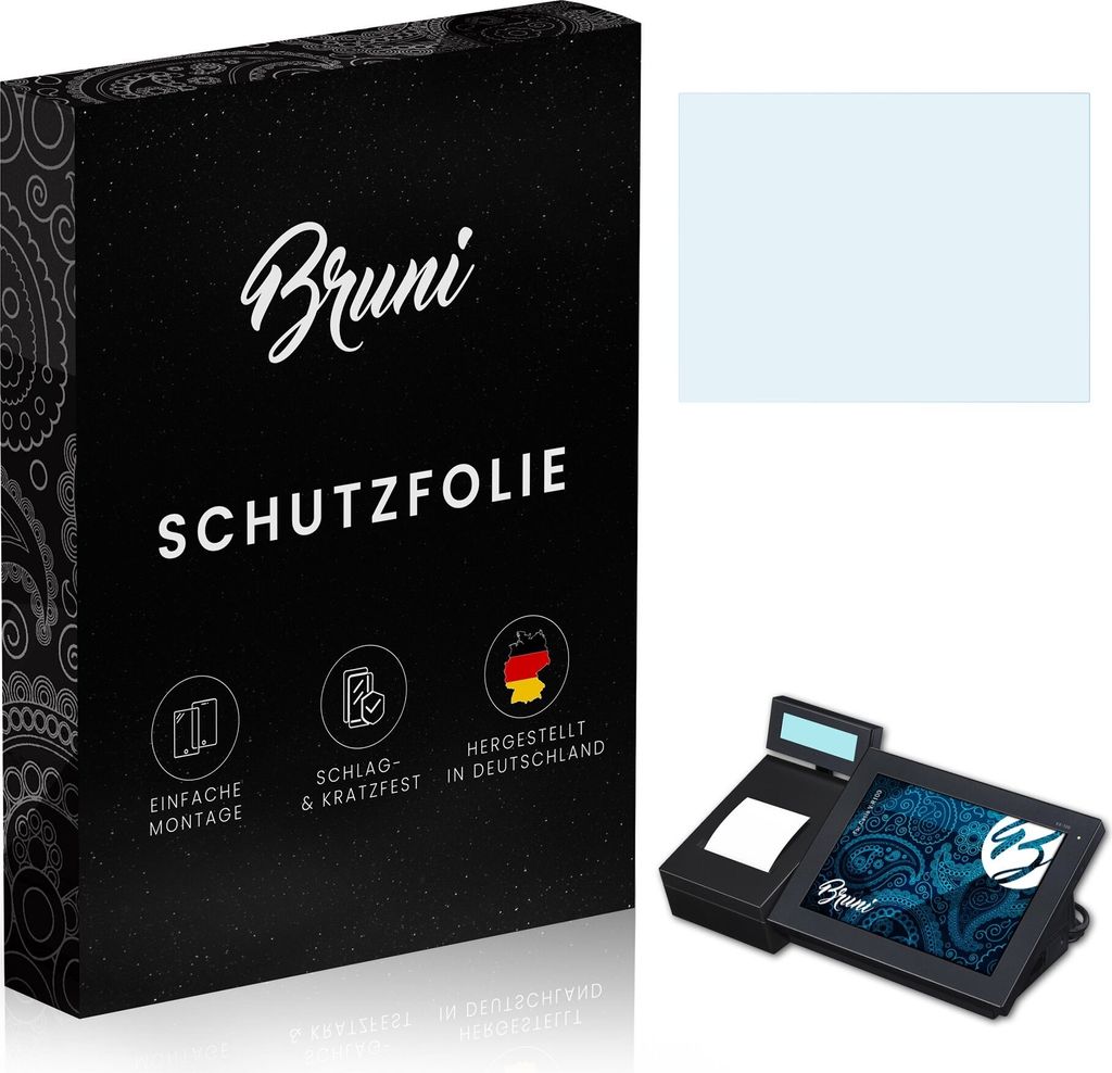 Bruni Basics-Clear 2x Schutzfolie kompatibel mit Casio V-R100 Folie