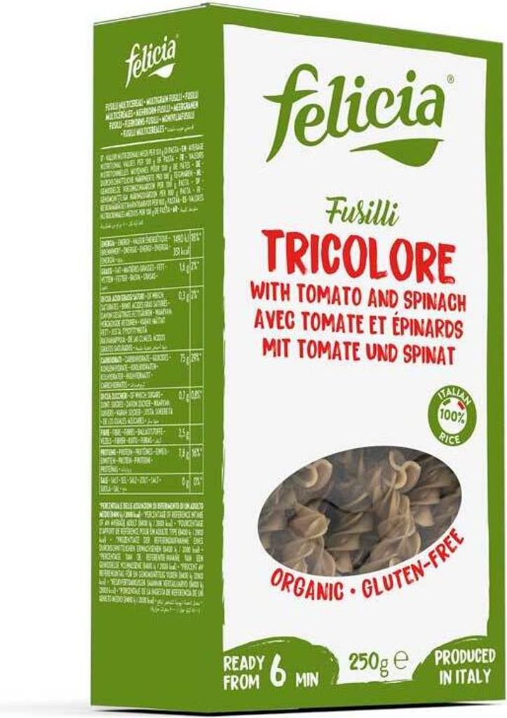 Felicia Ryžové fusilli Tricolore250g Obrázok produktu 