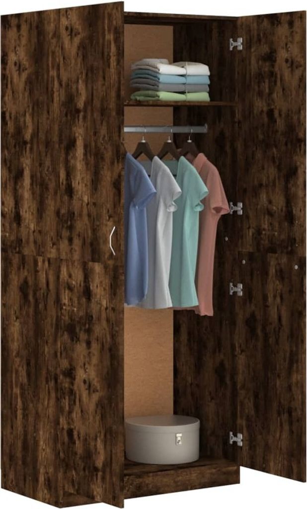 vidaXL Kleiderschrank Räuchereiche 90x52x200 cm Produktbild 7