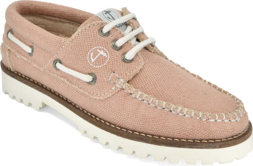 Damen Bootsschuhe Hanf und Vegan Seajure Pasjaca Rosa
