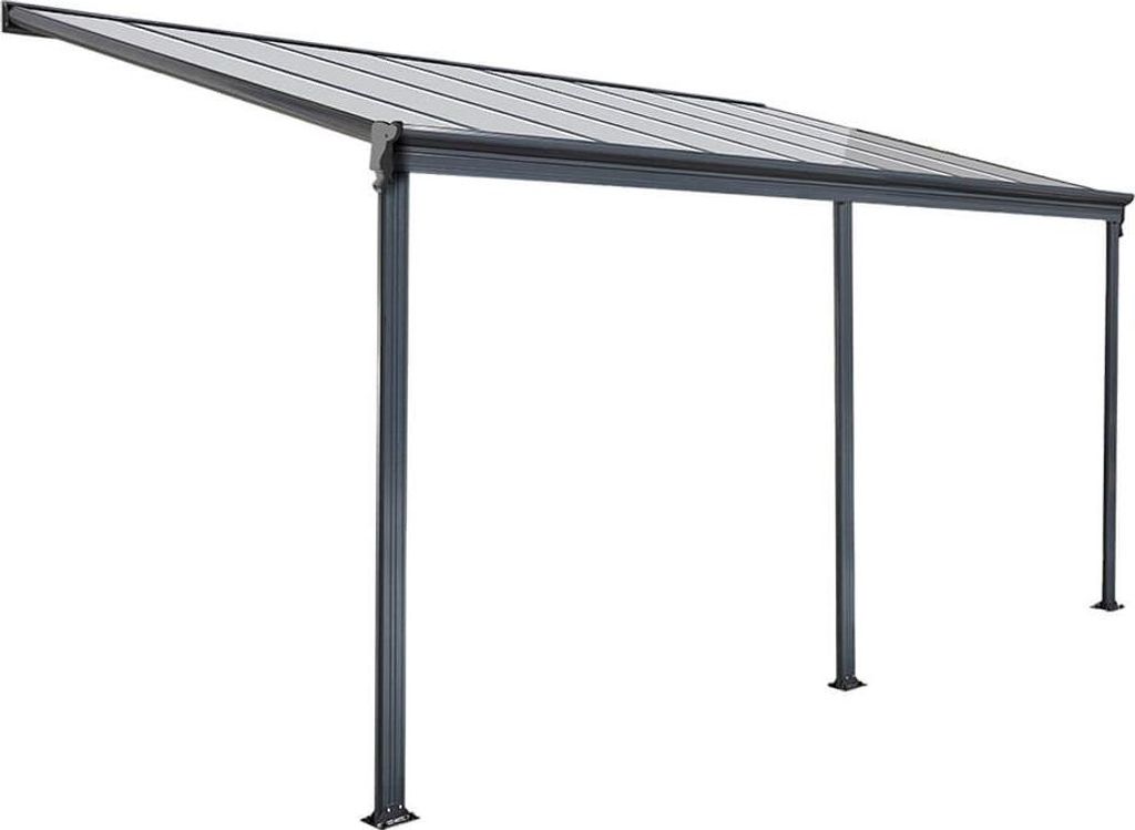 Terrassenüberdachung 495 x 303 x 226 / 278 cm (Grau) Produktbild 