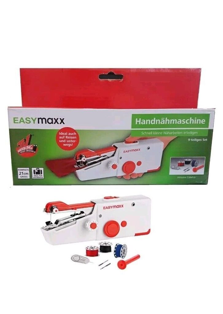 EASYmaxx Handnähmaschine, 9-teilig - neuwertig