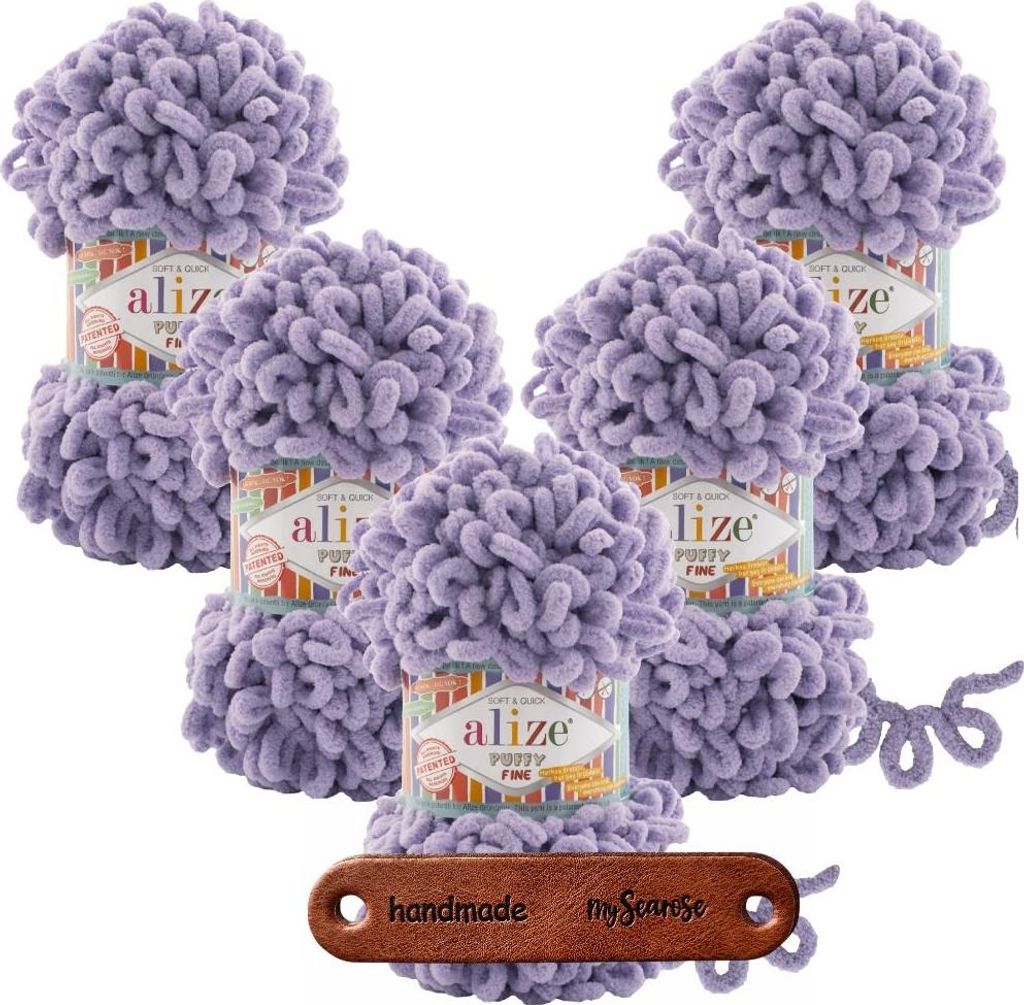 5 x ALIZE Puffy Fine 166 mit Label