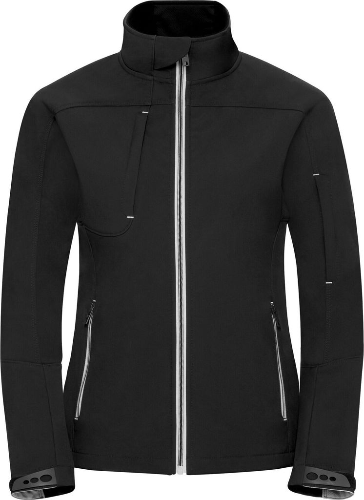 Russell - Softshelljacke für Damen BC5446 (S) (Schwarz)