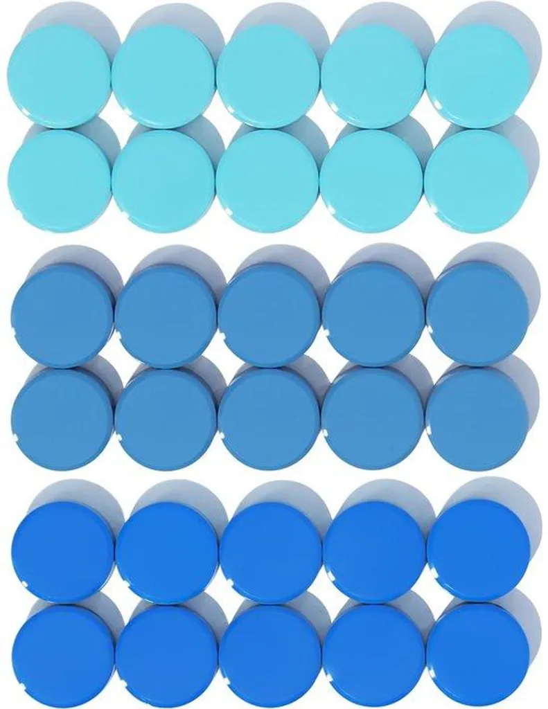 Aimant pour tableau magnétique puissant bleu lot 30 pièces bureau école