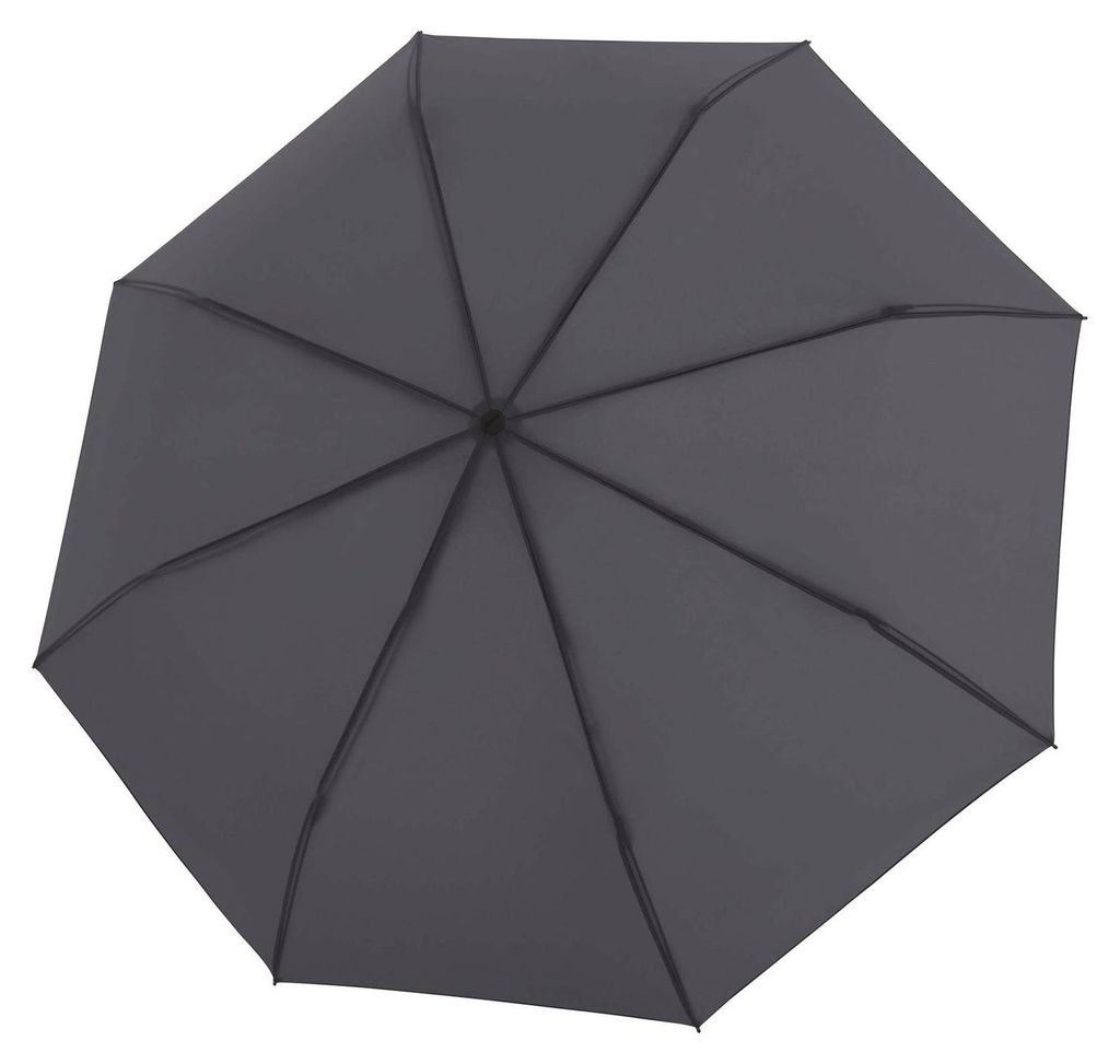 Knirps Taschenregenschirm Regenschirm Timber Manual Dark Grey dunkelgrau