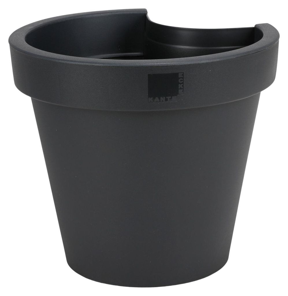Regenrohr-Pflanztopf schwarz Blumentopf für Fallrohr Produktbild 