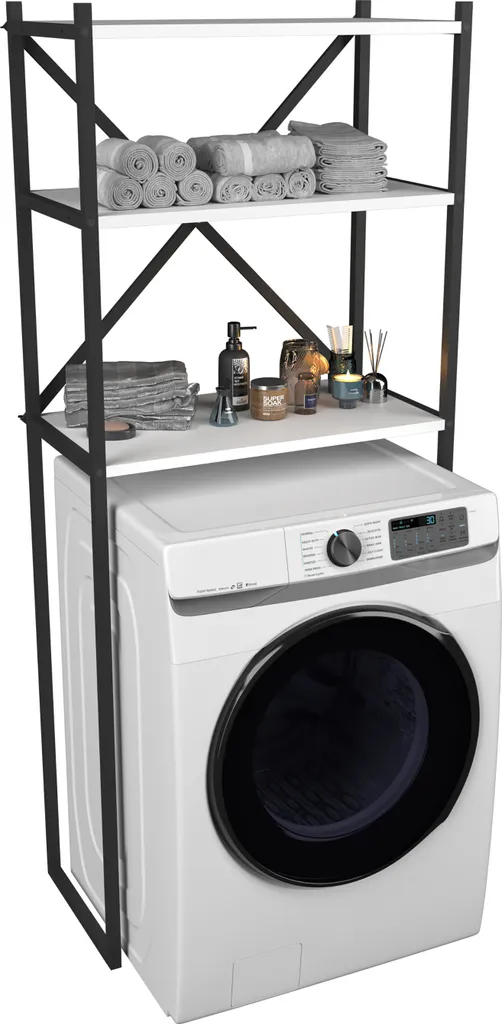 Armadio per lavatrice Insasi Bianco 0 - Mobile Bagno Salvaspazio
