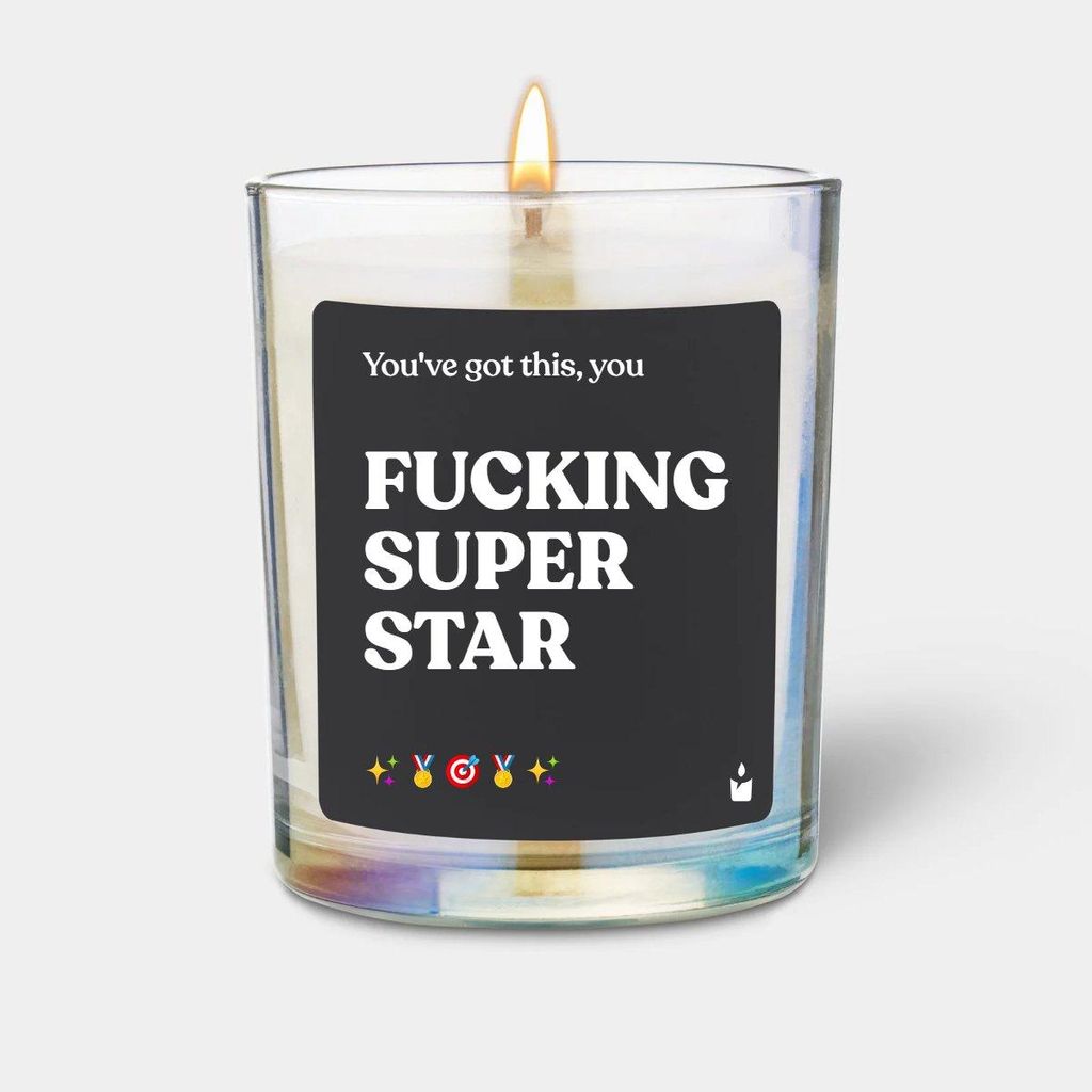 ChattyCandles Duftkerze Woody FUCKING SUPER STAR