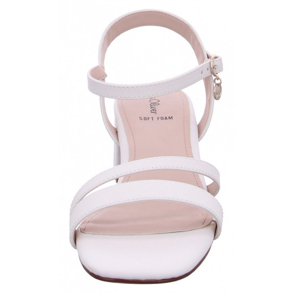 s.Oliver Dames 5-28207-42 sandalen met hak, White Kam, 38 EU