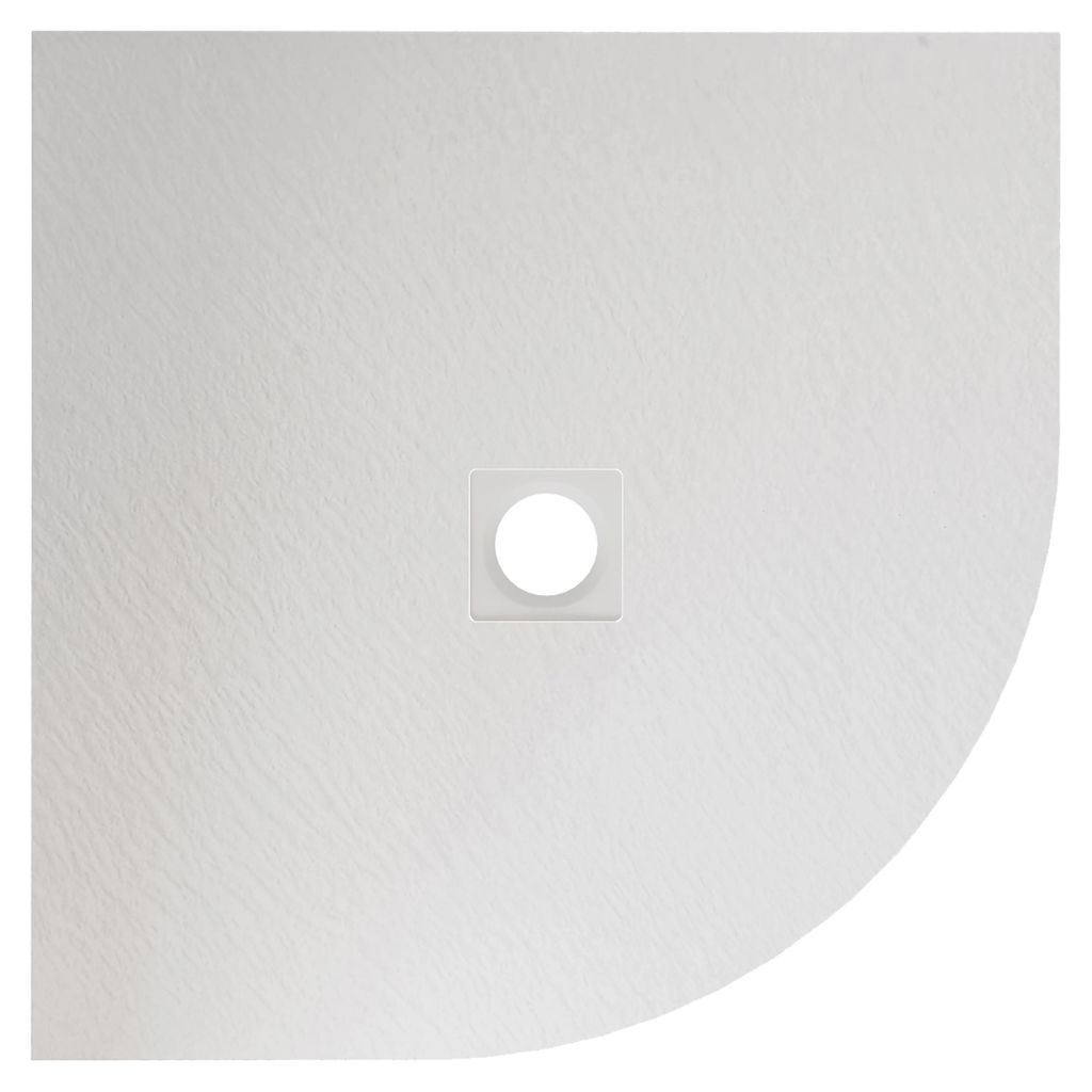 Duschspa 80x80x3cm Viertelkreis Duschwanne Weiß Produktbild 