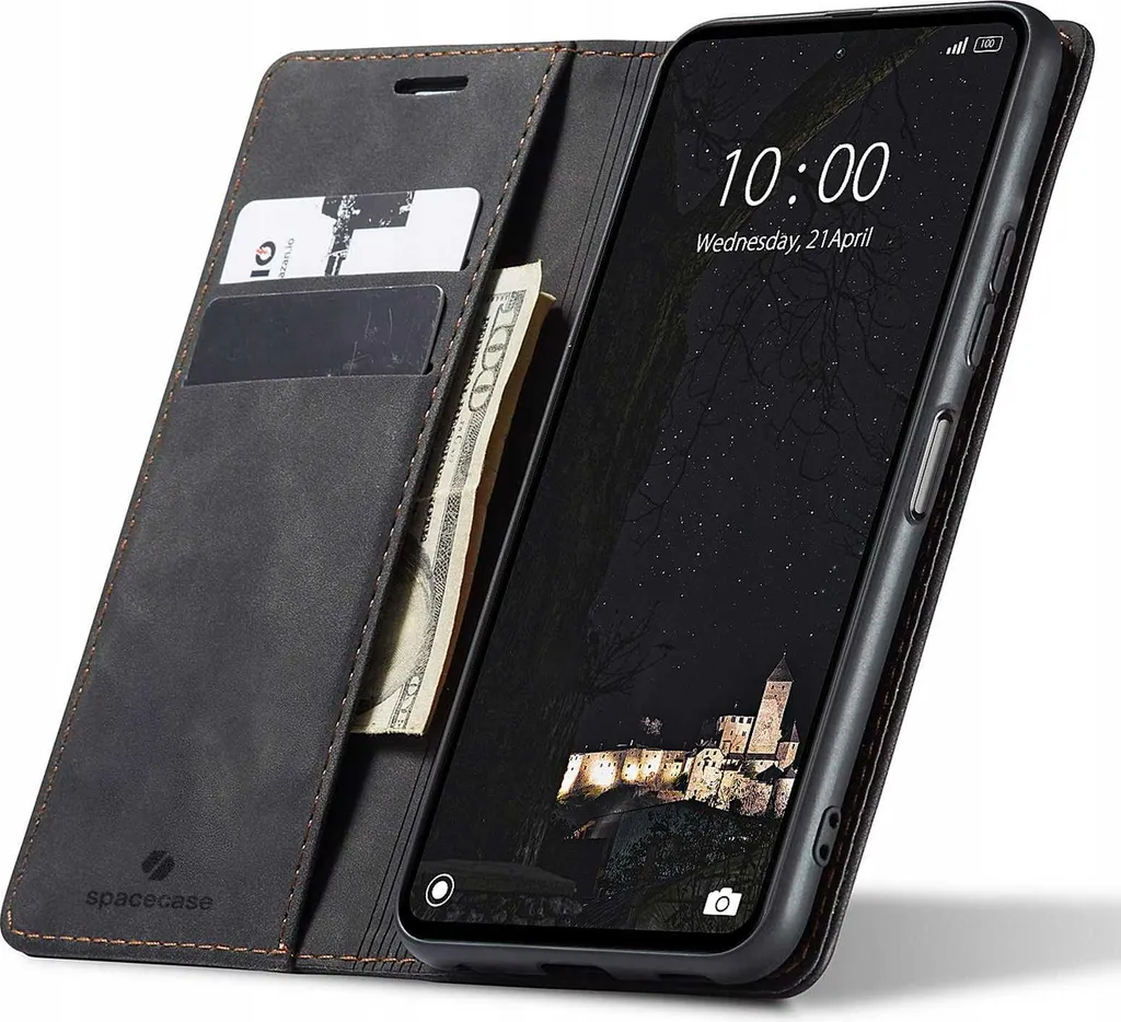Cover in Pelle Business per Xiaomi Mi Note 11 Pro 5G SPACECASE Wallet
