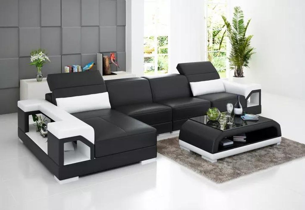 Ecksofa Polster Ecksofa LForm Couchtisch Modernes Sofa Produktbild 