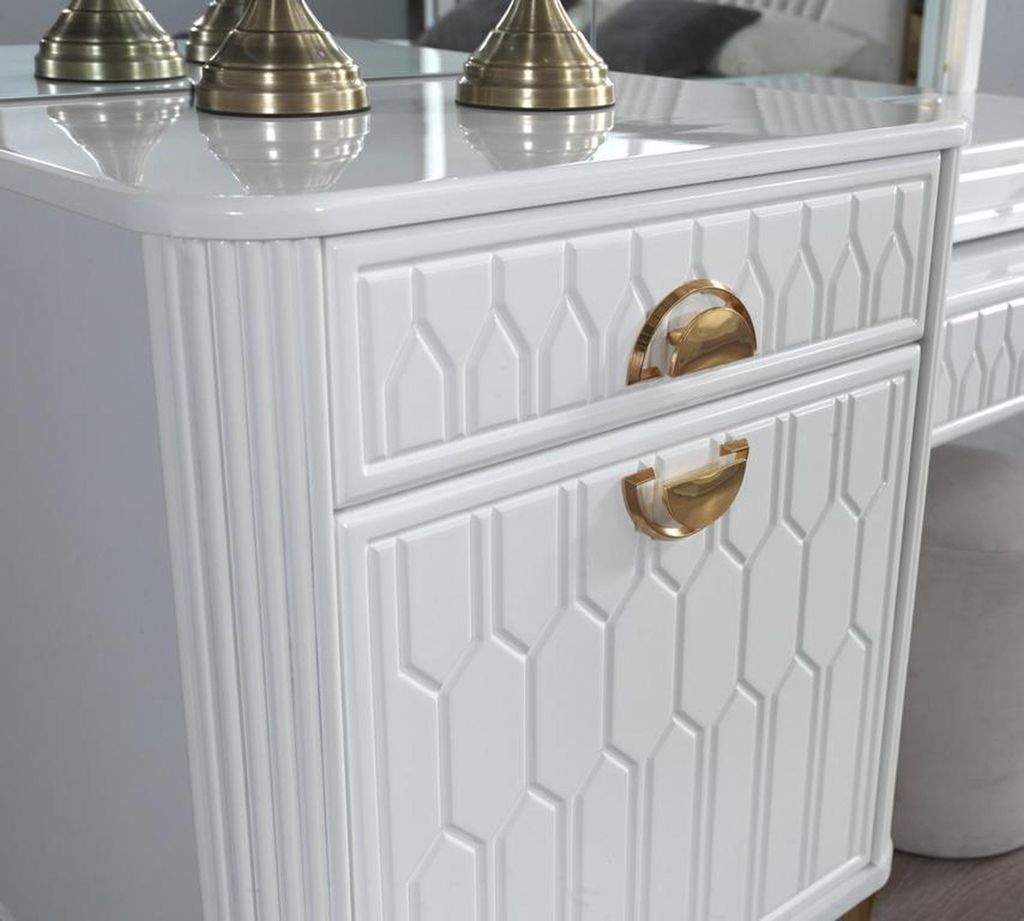 Schlafzimmer Kommode mit Spiegel Konsole Kommoden Schminktische Möbel