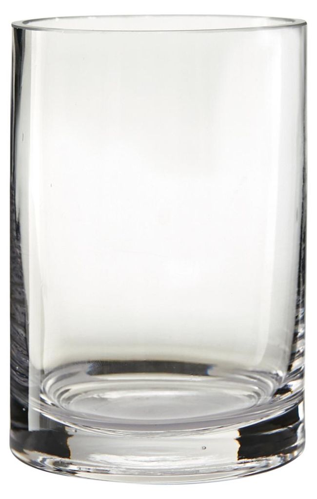 Dekoglas Vase ZYLINDER H. 15cm D. 10cm Glas klar rund Produktbild 