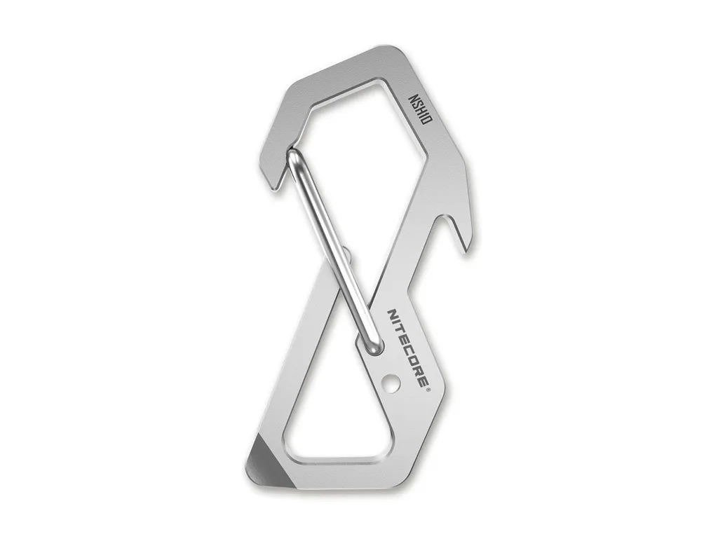 Multitool Nitecore NSH10 Titanio - Moschettone EDC per Outdoor