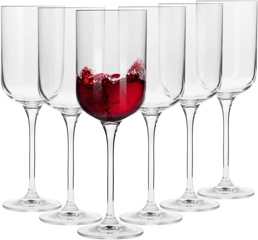KROSNO Glamour Weingläser Klar, 6er-Set, 350 ml Produktbild 