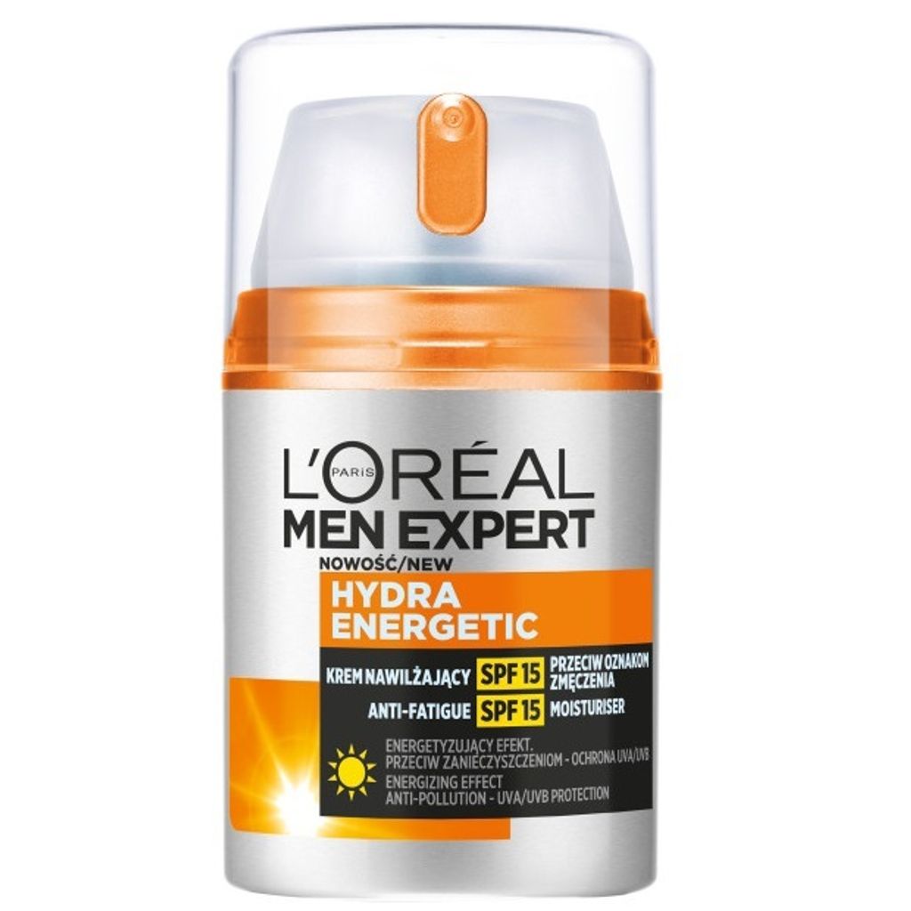 L'Oréal Men Expert Hydra Energetic Feuchtigkeitscreme gegen Müdigkeitserscheinungen LSF 15 50 ml
