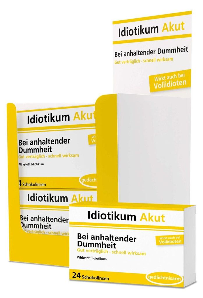 Comprimés à plaisanterie 22g Idiotikum Akut - Lentilles de Image du produit 