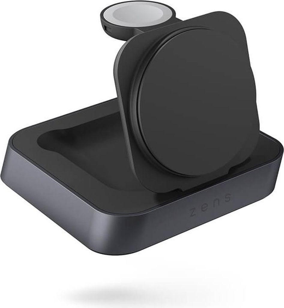 ZENS Nightstand Charger Pro 2 - Kabelloses Ladegerät + AC-Netzteil - 20 Watt - Apple Fast Charge (kabelloses Laden (15 W), kabelloses Laden (5W)) ...