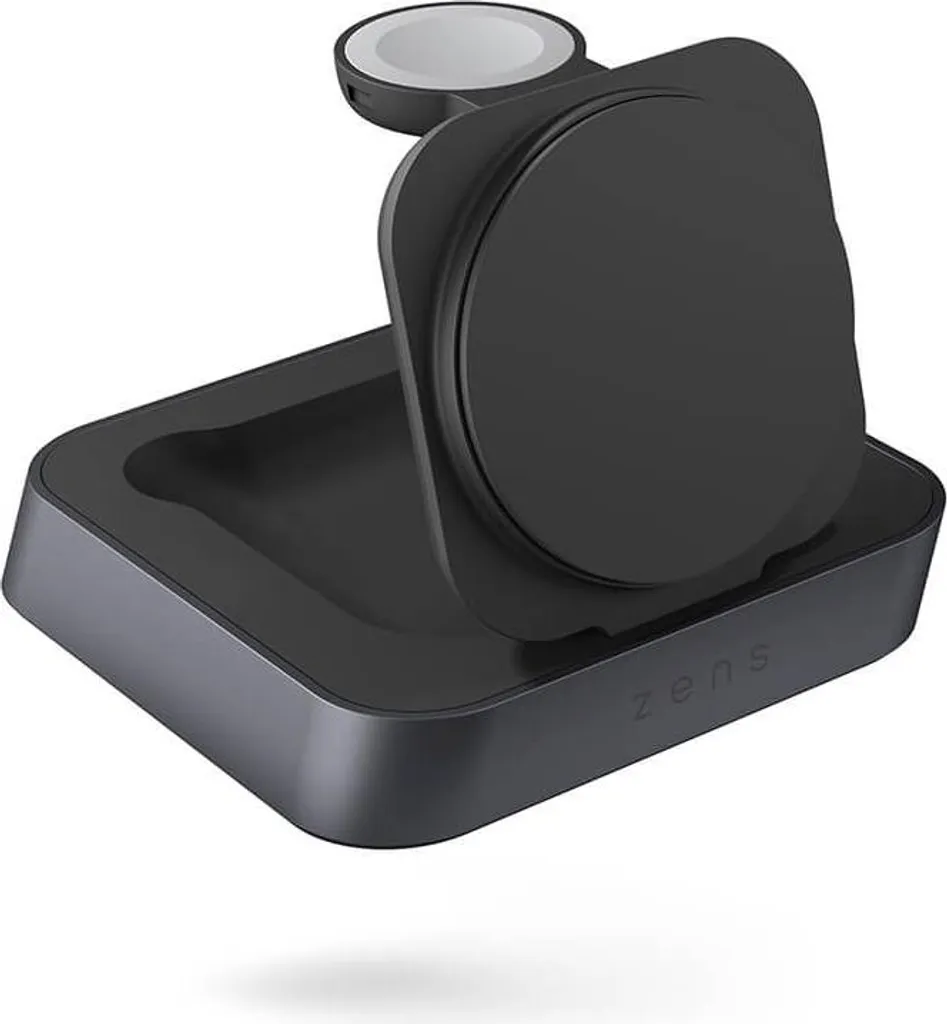 Zens Nightstand Charger Pro 2 Station de Charge Sans Fil 3-en-1 Noire
