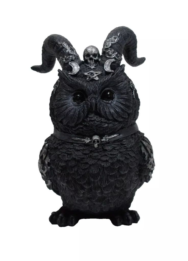 Gothic Deko Figur Eule Baphomet Reaper Skulptur Objekt Produktbild 