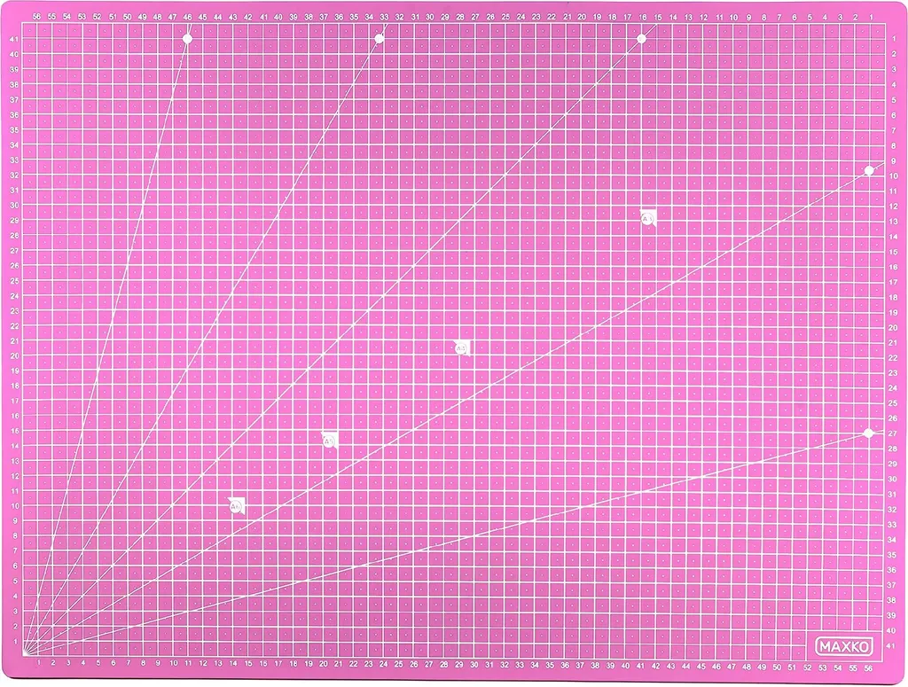 Tapis de coupe A1 rose pour patchwork et couture 90x60cm de précision