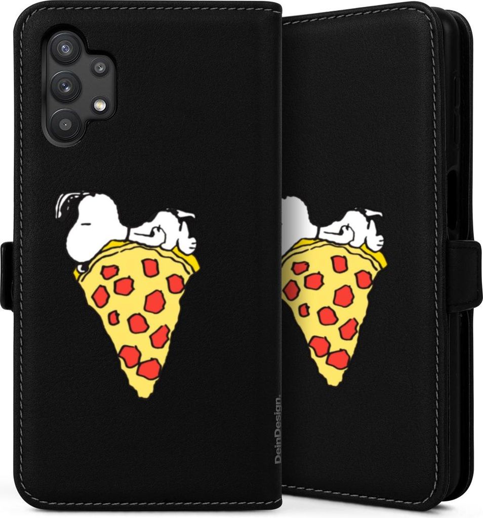 DeinDesign Klapphülle für Samsung Galaxy A32 5G Handytasche Lederhülle Tasche Pizza Peanuts Snoopy