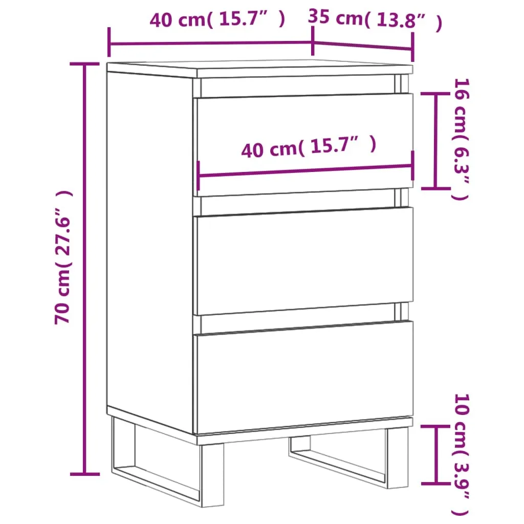 Mobile Contenitore 40x35x70 cm Sonoma | Design Scandinavo Rovere Chiaro - 10