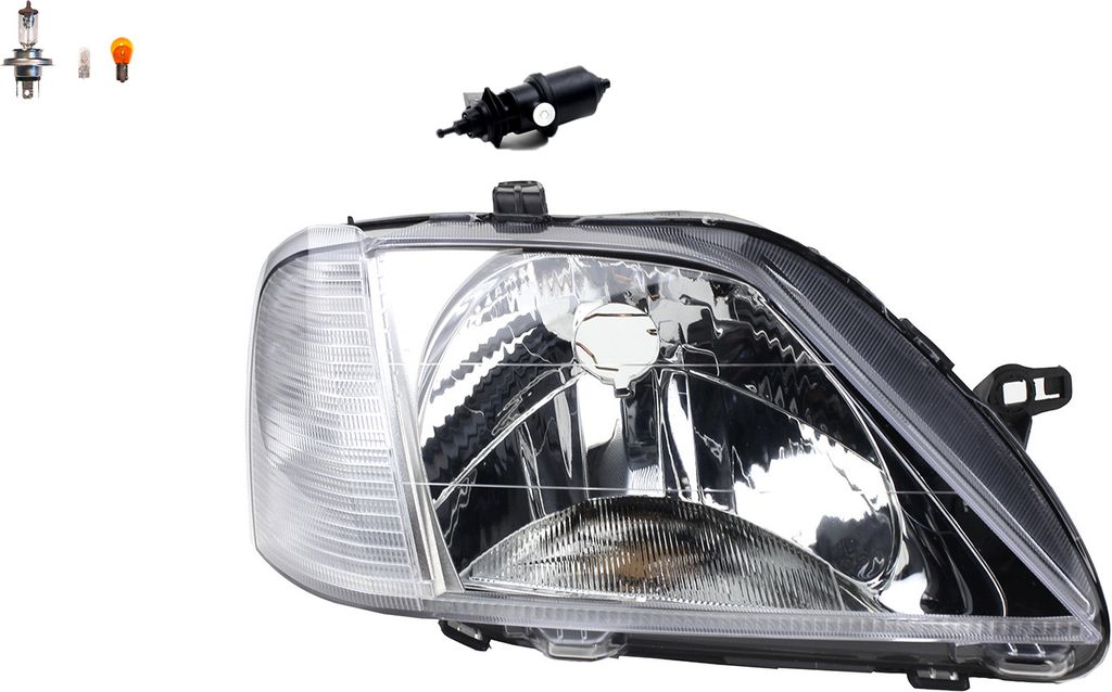 Scheinwerfer passend für Dacia Logan 09/2004-05/2008 Rechts Leucht. + Stellmotor 6001546789 8200211014 7700421671 6001546791 Johns