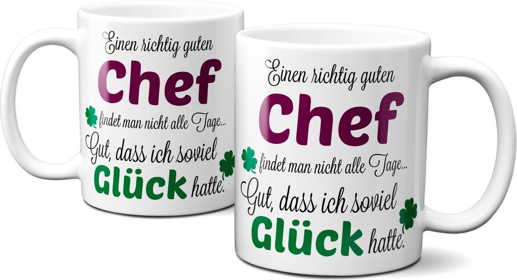 Tasse 'Eine Richtig Gute Chefin' – 320 Ml, Spülmaschinenfest, Mit Spruch Für Besondere Dankbarkeit