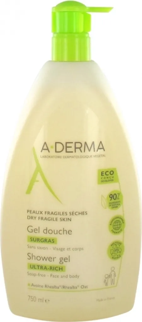 A-Derma Gel Douche 750ml per Pelle Secca: Detergente Ultra-Ricco Online