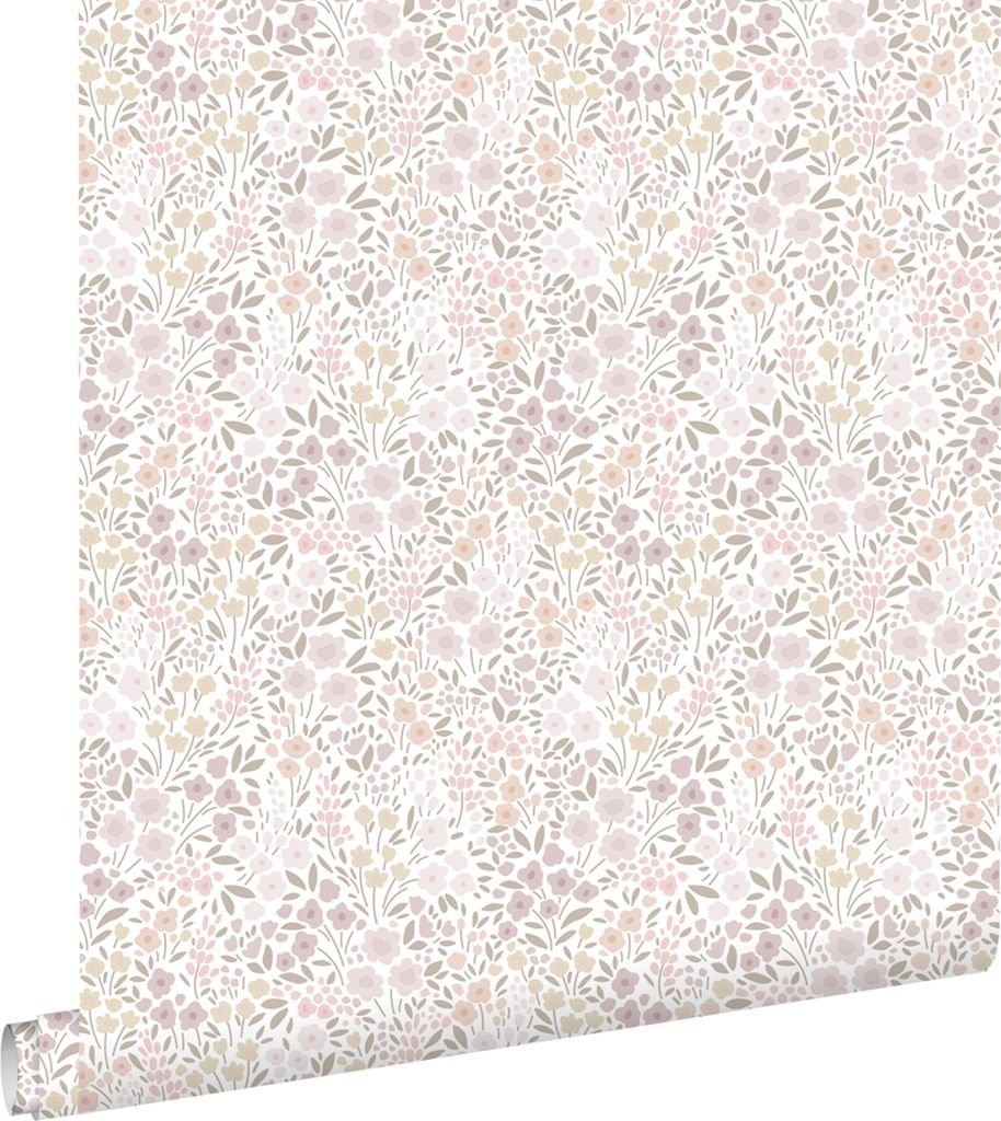 ESTAhome Tapete Blumen Violettrosa 53 cm x 10.05 m Produktbild 