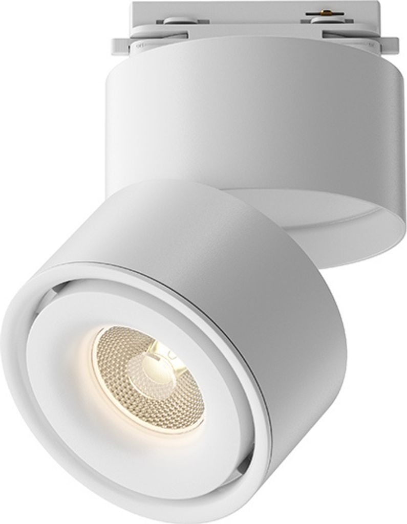 Maytoni Strahler für einphasiges Stromschienensystem UNITY Yin LED incl. Weiß aus Aluminum Dimmbar 15W für Küche, Schlafzimmer, Wohnzimmer, Ess...