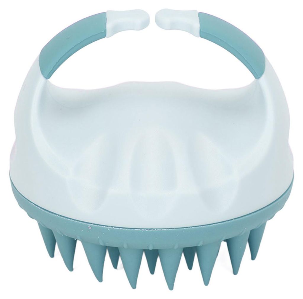Haarmassagegerät, weiches Silikon, wasserdicht, manuelle Massage, Kopfhautreinigung, Anti-Schuppen-Shampoo-Bürste, Grün