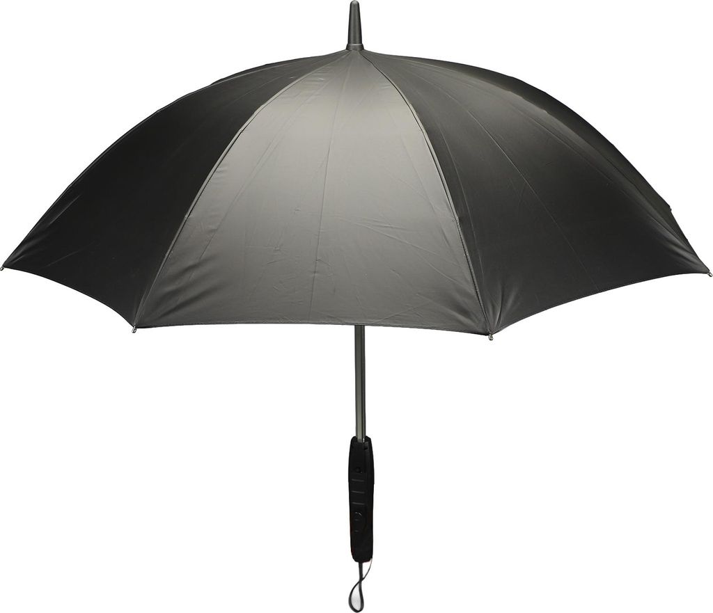 Sonnenschirm mit Ventilator und Sprayer 8 Rippen Portable 3 in 1 UV-Blockierung Regenschirm für Outdoor-Sommer Rosa